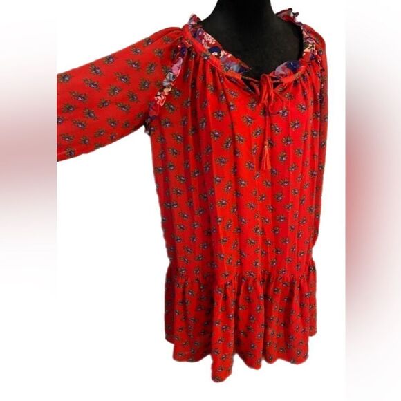 NWOT. Beltaine Womens Patterned Peasant Dress size M - Picture 3 of 10